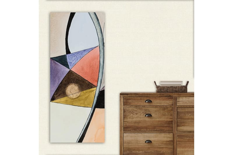 CANVASTAVLA DKY Geometric Flerfärgad 50x120 cm - Inredning & dekor - Tavlor & konst - Canvastavla
