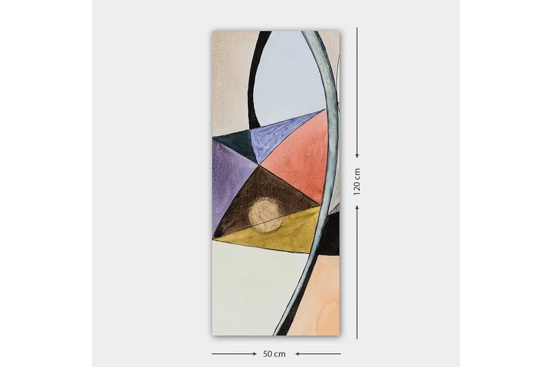 CANVASTAVLA DKY Geometric Flerfärgad 50x120 cm - Inredning & dekor - Tavlor & konst - Canvastavla