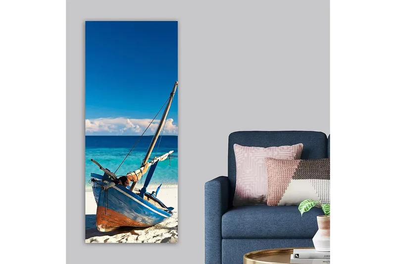 Canvastavla DKY Nautical & Beach Flerfärgad - 50x120 cm - Inredning & dekor - Tavlor & konst - Canvastavla