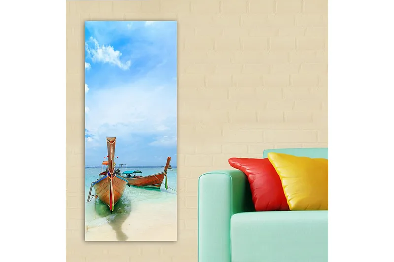 Canvastavla DKY Nautical & Beach Flerfärgad - 50x120 cm - Inredning & dekor - Tavlor & konst - Canvastavla