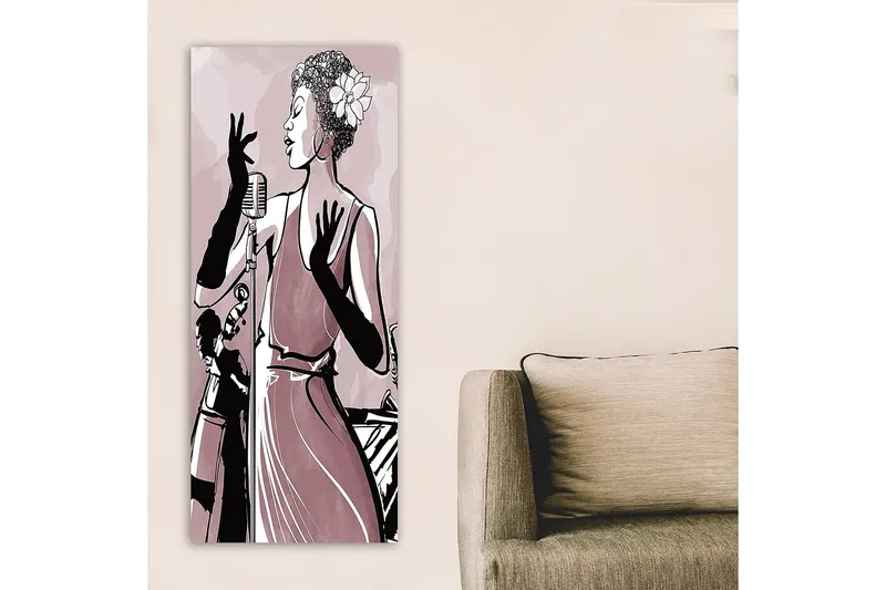 Canvastavla DKY People Flerfärgad - 50x120 cm - Inredning & dekor - Tavlor & konst - Canvastavla