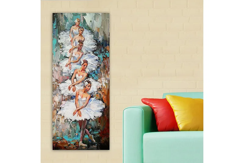 Canvastavla DKY People Flerfärgad - 50x120 cm - Inredning & dekor - Tavlor & konst - Canvastavla