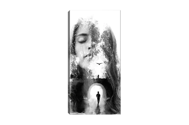 Canvastavla DKY People Flerfärgad, 50x120 cm