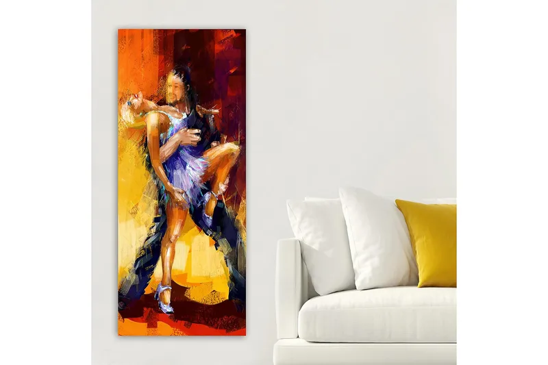 Canvastavla DKY People Flerfärgad - 50x120 cm - Inredning & dekor - Tavlor & konst - Canvastavla