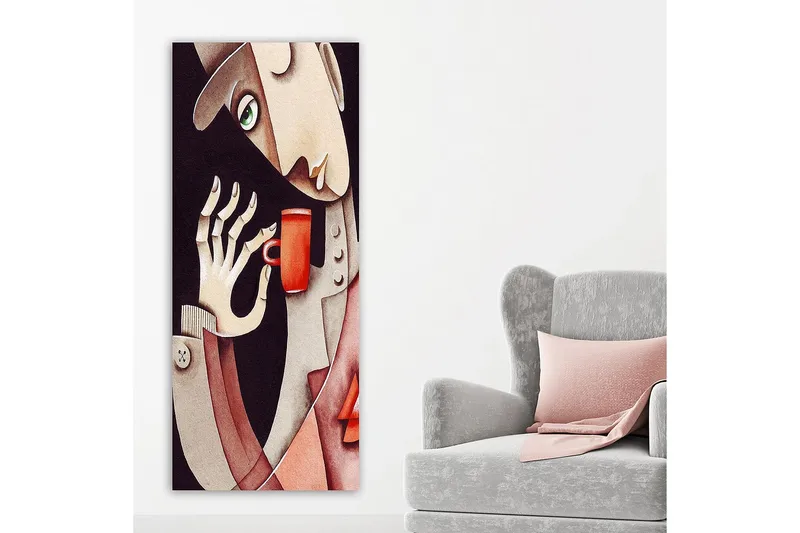 Canvastavla DKY People Flerfärgad - 50x120 cm - Inredning & dekor - Tavlor & konst - Canvastavla