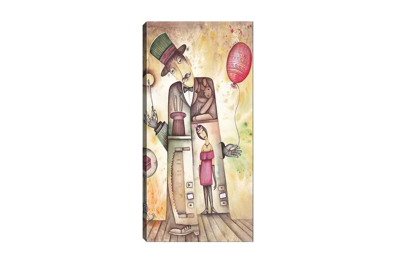 Canvastavla DKY People Flerfärgad, 50x120 cm