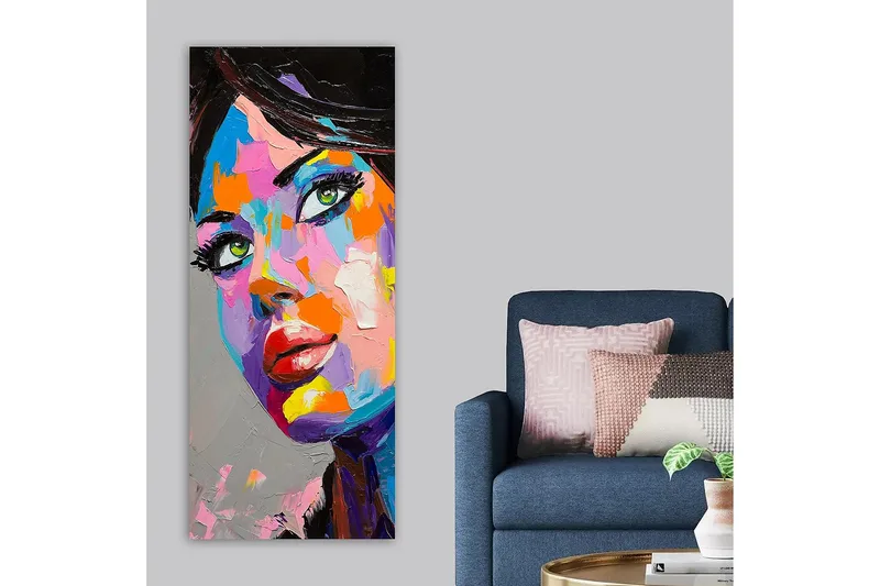 Canvastavla DKY People Flerfärgad - 50x120 cm - Inredning & dekor - Tavlor & konst - Canvastavla