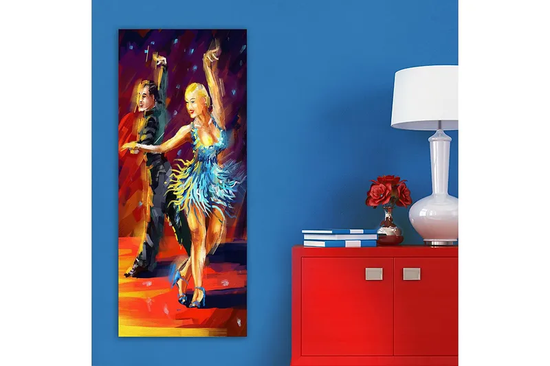 Canvastavla DKY People Flerfärgad - 50x120 cm - Inredning & dekor - Tavlor & konst - Canvastavla