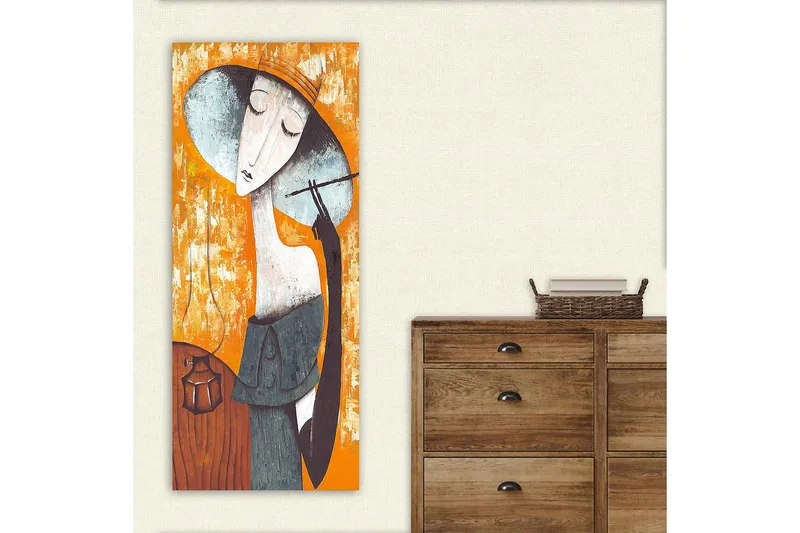 Canvastavla DKY People Flerfärgad - 50x120 cm - Inredning & dekor - Tavlor & konst - Canvastavla