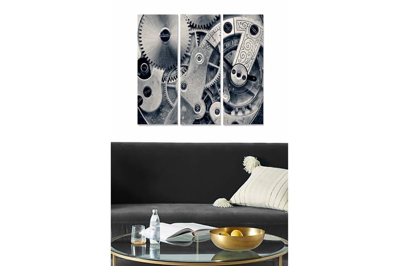 Canvastavla Entertainment 3-pack Flerfärgad, 20x50 cm