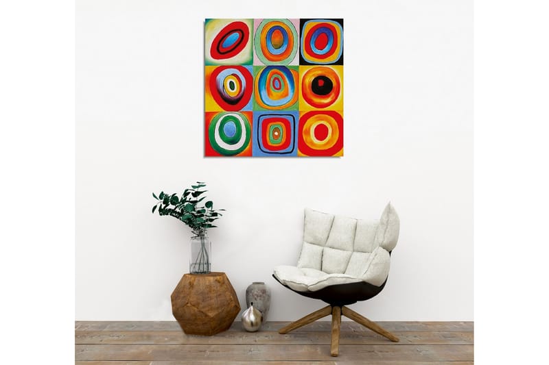 Canvastavla - Färgglad komposition av cirklar i olika storlekar och färger - Röd / Blå / Grön - Inredning & dekor - Tavlor & konst - Canvastavla