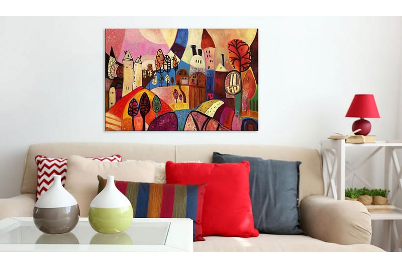 CANVASTAVLA Färggrann by  90x60 cm - Artgeist sp. z o. o. - Inredning & dekor - Tavlor & konst - Canvastavla
