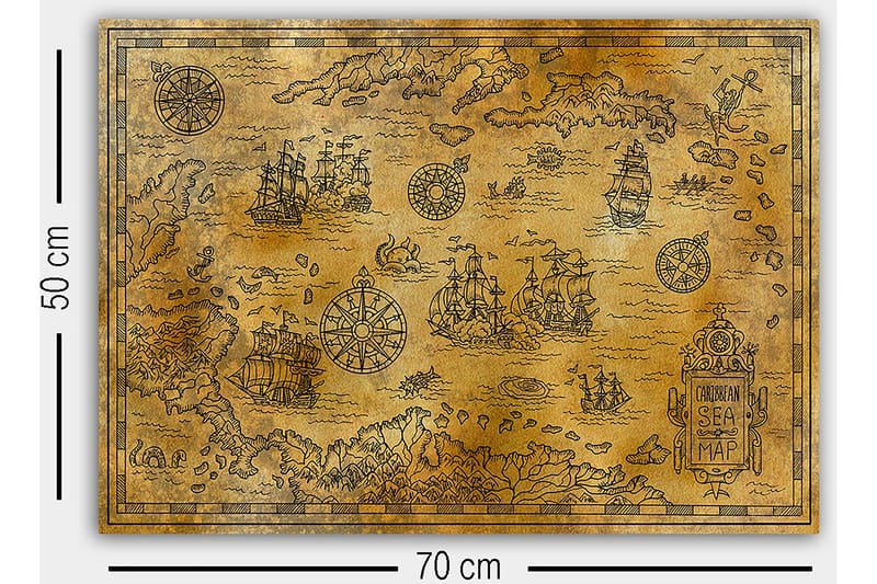 Canvastavla Flerfärgad - 50x70 cm - Inredning & dekor - Tavlor & konst - Canvastavla