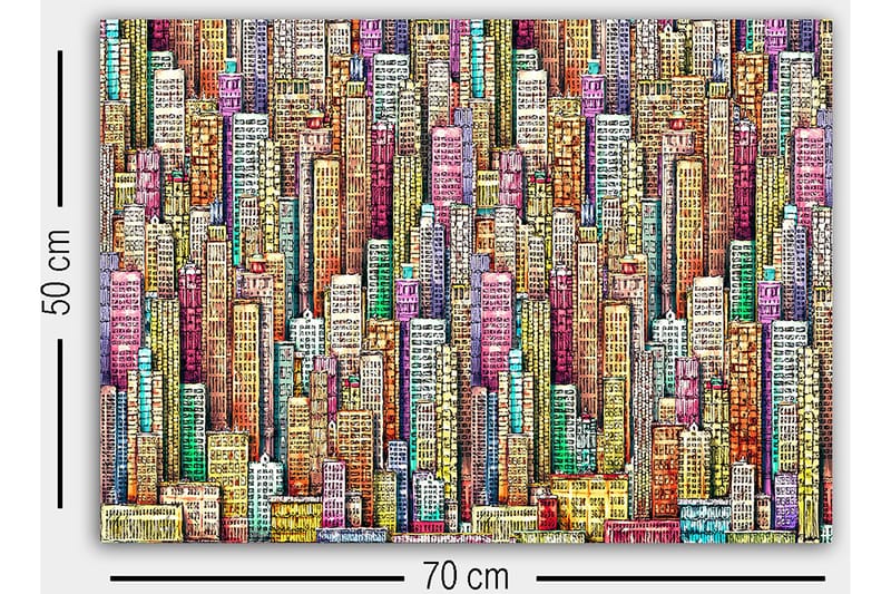 Canvastavla Flerfärgad - 50x70 cm - Inredning & dekor - Tavlor & konst - Canvastavla