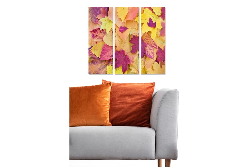 CANVASTAVLA Floral 3-pack Flerfärgad 20x50 cm - Inredning & dekor - Tavlor & konst - Canvastavla