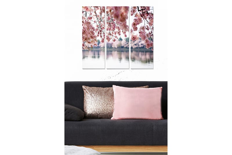 CANVASTAVLA Floral 3-pack Flerfärgad 20x50 cm - Inredning & dekor - Tavlor & konst - Canvastavla
