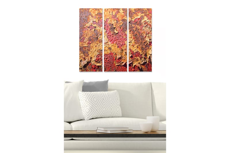 CANVASTAVLA Floral 3-pack Flerfärgad 20x50 cm - Inredning & dekor - Tavlor & konst - Canvastavla