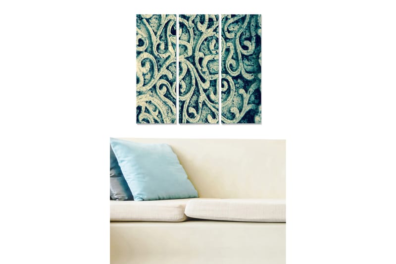 CANVASTAVLA Floral 3-pack Flerfärgad 20x50 cm - Inredning & dekor - Tavlor & konst - Canvastavla