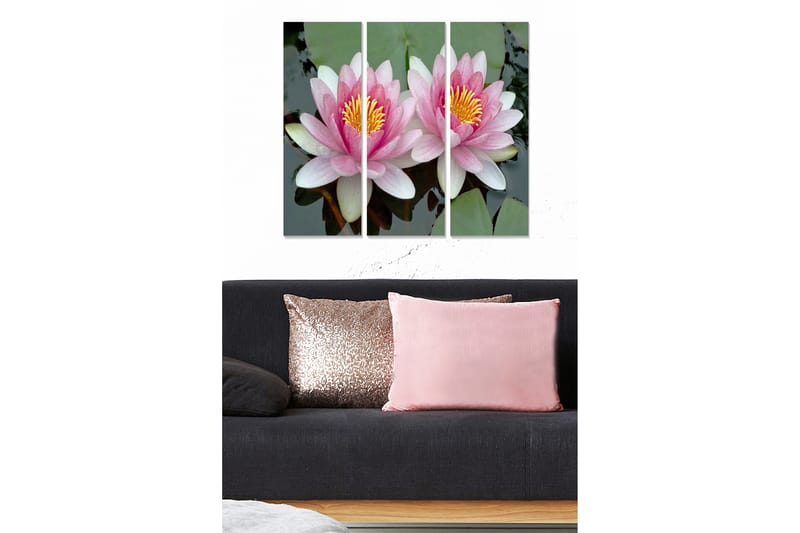 CANVASTAVLA Floral 3-pack Flerfärgad 20x50 cm - Inredning & dekor - Tavlor & konst - Canvastavla