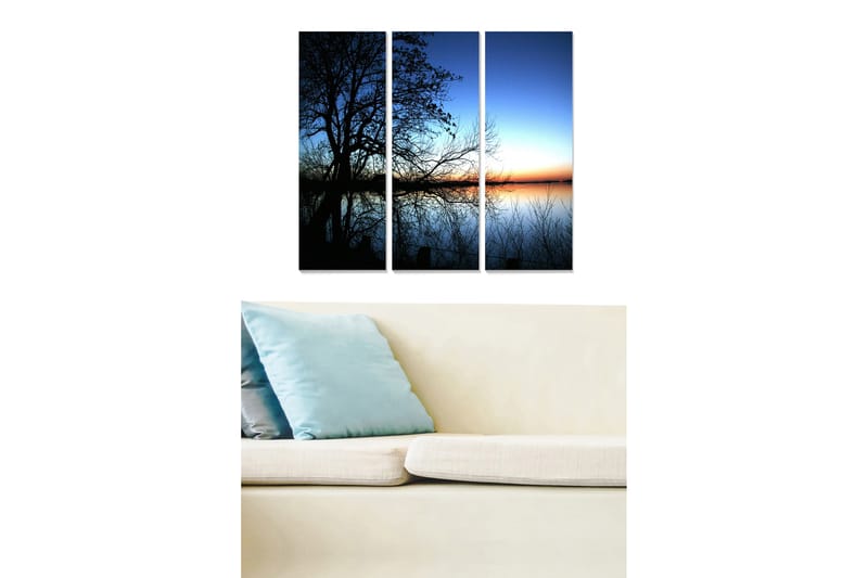 CANVASTAVLA Floral 3-pack Flerfärgad 20x50 cm - Inredning & dekor - Tavlor & konst - Canvastavla