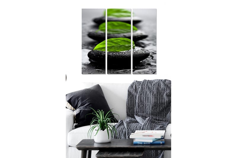CANVASTAVLA Floral 3-pack Flerfärgad 20x50 cm - Inredning & dekor - Tavlor & konst - Canvastavla