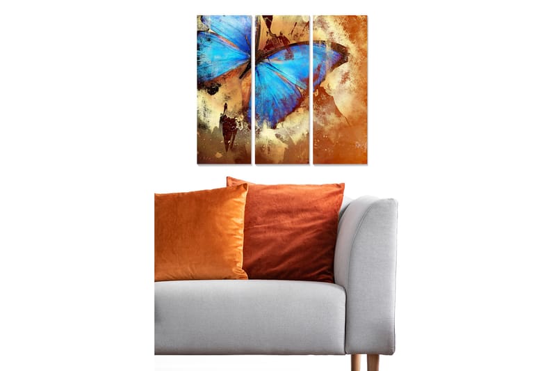 CANVASTAVLA Floral 3-pack Flerfärgad 20x50 cm - Inredning & dekor - Tavlor & konst - Canvastavla