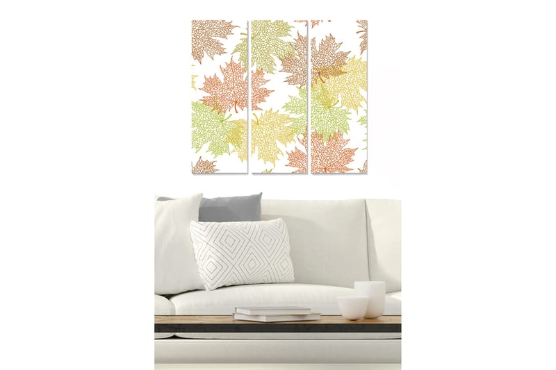 CANVASTAVLA Floral 3-pack Flerfärgad 20x50 cm - Inredning & dekor - Tavlor & konst - Canvastavla