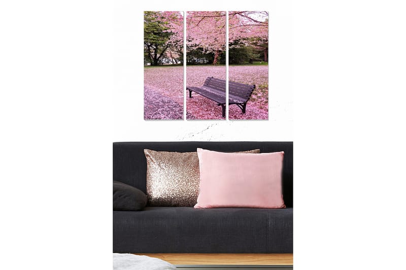 CANVASTAVLA Floral 3-pack Flerfärgad 20x50 cm - Inredning & dekor - Tavlor & konst - Canvastavla