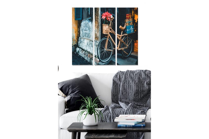 CANVASTAVLA Floral 3-pack Flerfärgad 20x50 cm - Inredning & dekor - Tavlor & konst - Canvastavla