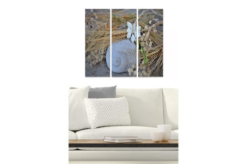 CANVASTAVLA Floral 3-pack Flerfärgad 20x50 cm - Inredning & dekor - Tavlor & konst - Canvastavla