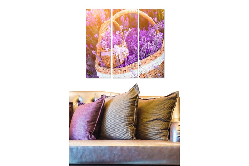 CANVASTAVLA Floral 3-pack Flerfärgad 20x50 cm - Inredning & dekor - Tavlor & konst - Canvastavla