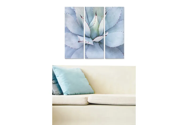 Canvastavla Floral 3-pack Flerfärgad - 20x50 cm - Inredning & dekor - Tavlor & konst - Canvastavla