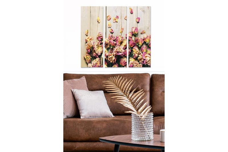 Canvastavla Floral 3-pack Flerfärgad - 20x50 cm - Inredning & dekor - Tavlor & konst - Canvastavla