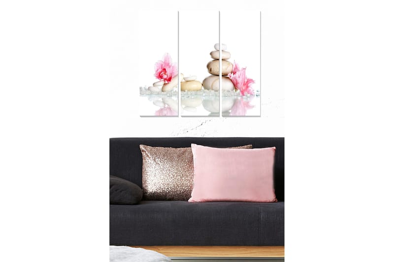 Canvastavla Floral 3-pack Flerfärgad - 20x50 cm - Inredning & dekor - Tavlor & konst - Canvastavla
