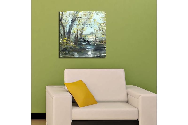 Canvastavla Floral Flerfärgad - 45x45 cm - Inredning & dekor - Tavlor & konst - Canvastavla