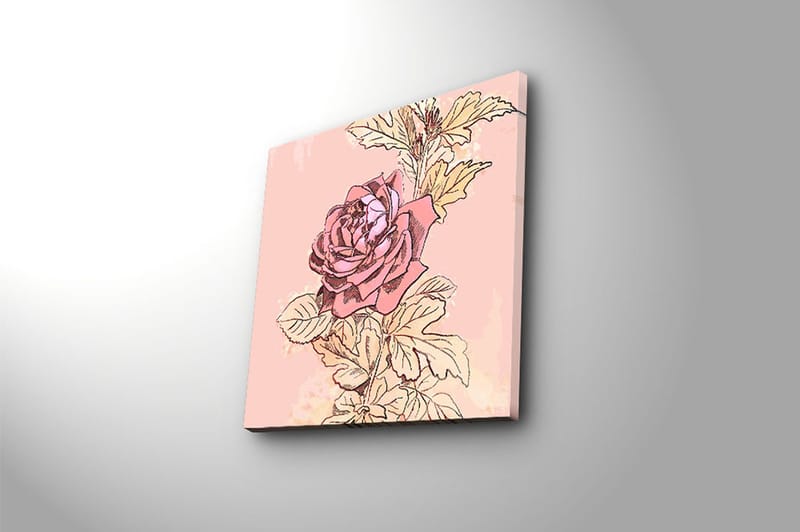CANVASTAVLA Floral Flerfärgad 45x45 cm - Inredning & dekor - Tavlor & konst - Canvastavla