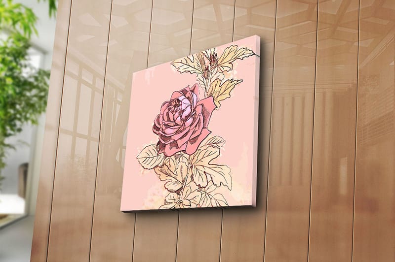 CANVASTAVLA Floral Flerfärgad 45x45 cm - Inredning & dekor - Tavlor & konst - Canvastavla