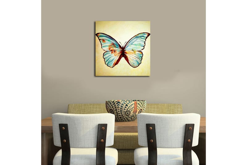 Canvastavla Floral Flerfärgad - 45x45 cm - Inredning & dekor - Tavlor & konst - Canvastavla