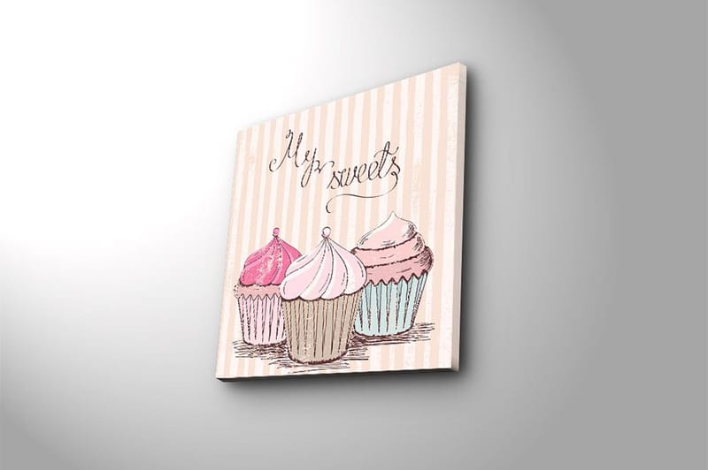 Canvastavla Floral Flerfärgad - 45x45 cm - Inredning & dekor - Tavlor & konst - Canvastavla