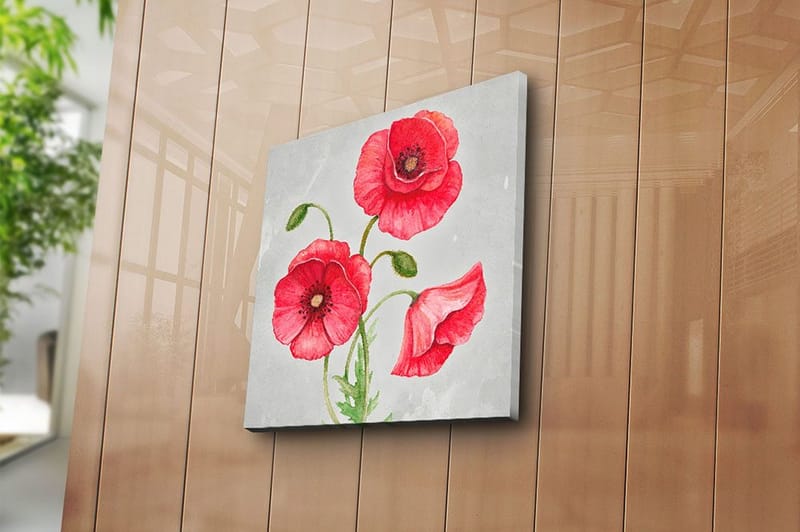 Canvastavla Floral Flerfärgad - 45x45 cm - Inredning & dekor - Tavlor & konst - Canvastavla