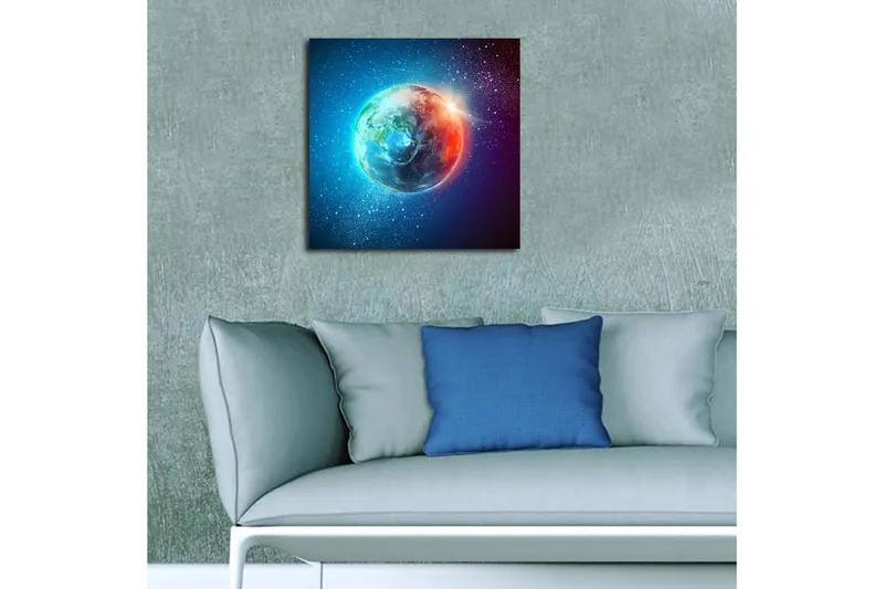 Canvastavla Floral Flerfärgad - 45x45 cm - Inredning & dekor - Tavlor & konst - Canvastavla