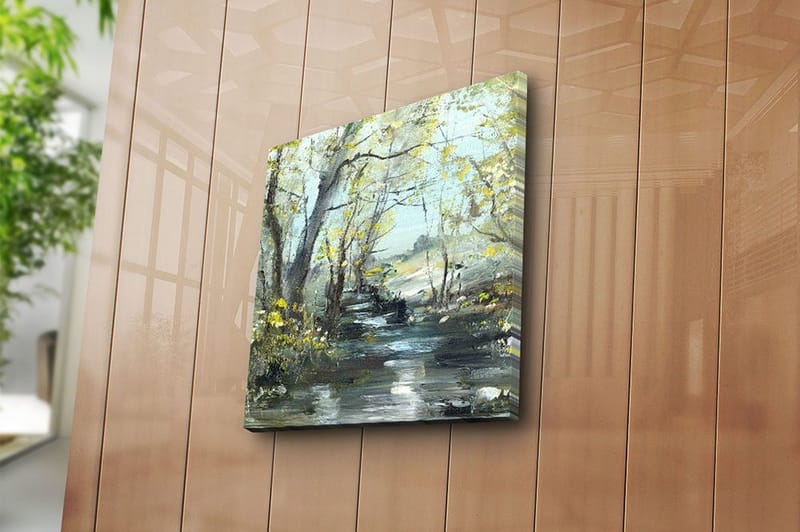 Canvastavla Floral Flerfärgad - 45x45 cm - Inredning & dekor - Tavlor & konst - Canvastavla