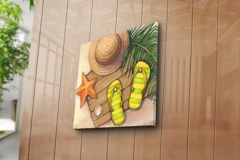 Canvastavla Floral Flerfärgad - 45x45 cm - Inredning & dekor - Tavlor & konst - Canvastavla