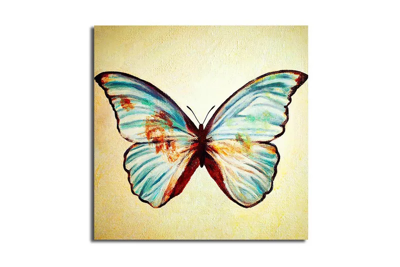 Canvastavla Floral Flerfärgad, 45x45 cm