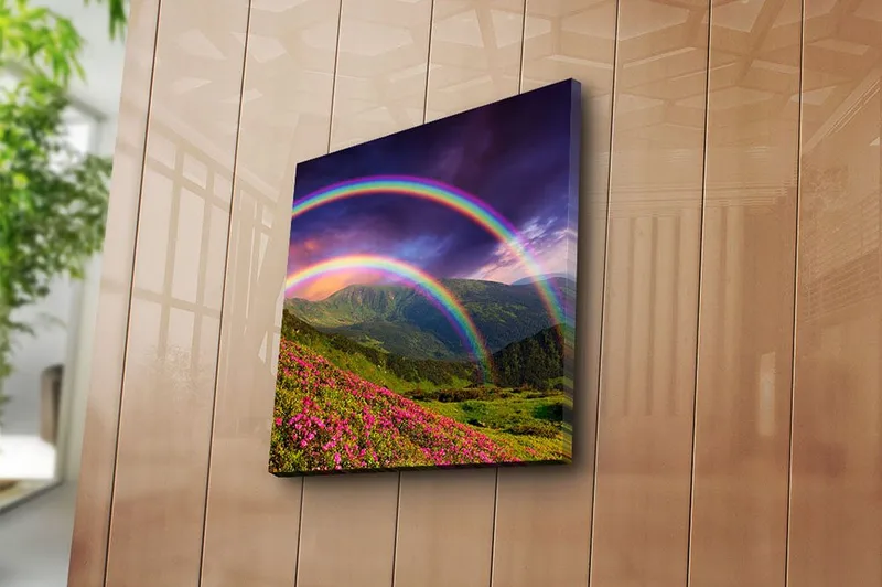 Canvastavla Floral Flerfärgad - 45x45 cm - Inredning & dekor - Tavlor & konst - Canvastavla