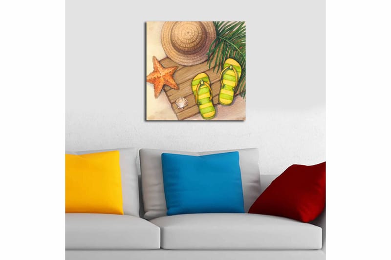 Canvastavla Floral Flerfärgad - 45x45 cm - Inredning & dekor - Tavlor & konst - Canvastavla