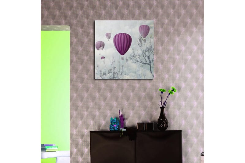 Canvastavla Floral Flerfärgad - 45x45 cm - Inredning & dekor - Tavlor & konst - Canvastavla