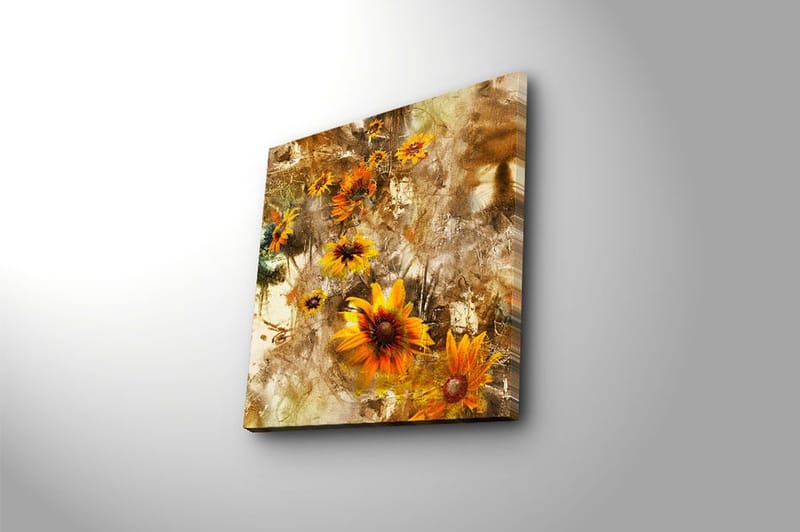 Canvastavla Floral Flerfärgad - 45x45 cm - Inredning & dekor - Tavlor & konst - Canvastavla