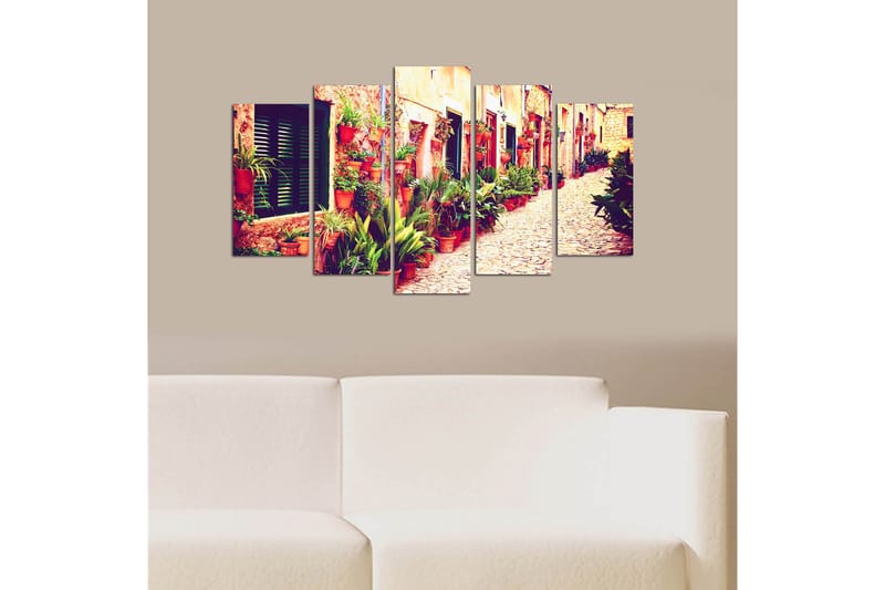 CANVASTAVLA Flowers 5-pack Flerfärgad 20x60 cm - Inredning & dekor - Tavlor & konst - Canvastavla