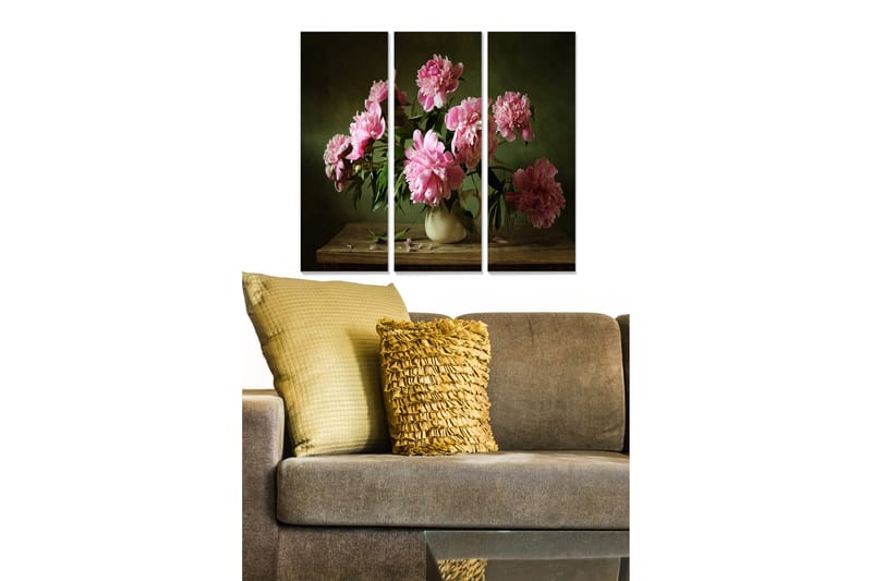 CANVASTAVLA Geometric 3-pack Flerfärgad 20x50 cm - Inredning & dekor - Tavlor & konst - Canvastavla